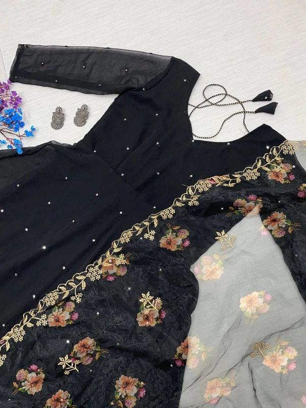 MIRROR DRESS - Black, XXL-44