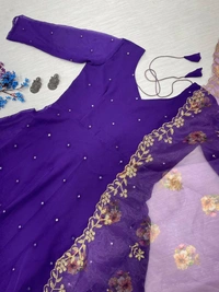 MIRROR DRESS - Purple, XL-42