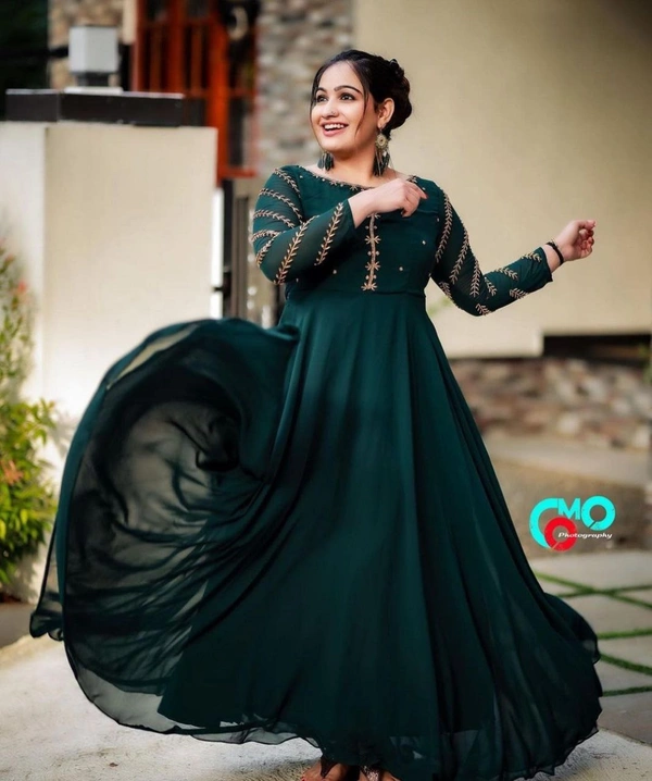 ANARKALI - Bottle Green, S-36