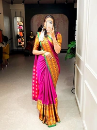 NARAYANPET COTTON SAREE - PINK