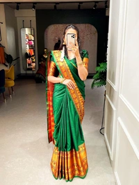 NARAYANPET COTTON SAREE - GREEN