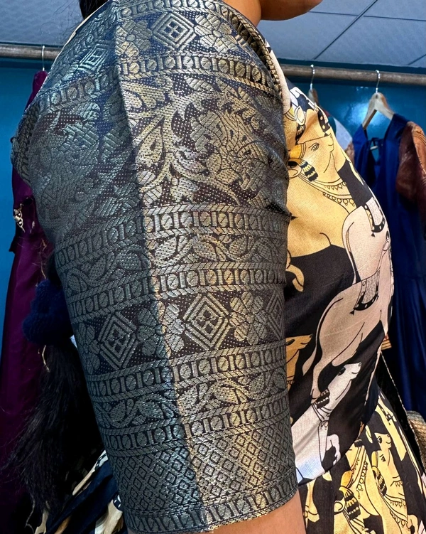  Kalamkari  Cow - Black, S -36
