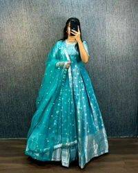 GOWN  - Curious Blue, XXL -44