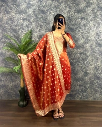 Suganya  - Sunset Orange, Xxxl -46