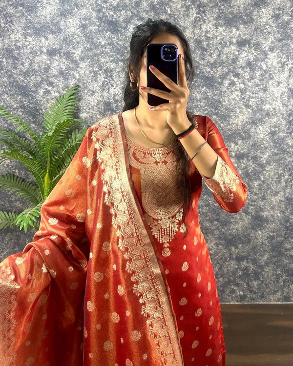 Suganya  - Sunset Orange, Xxxl -46
