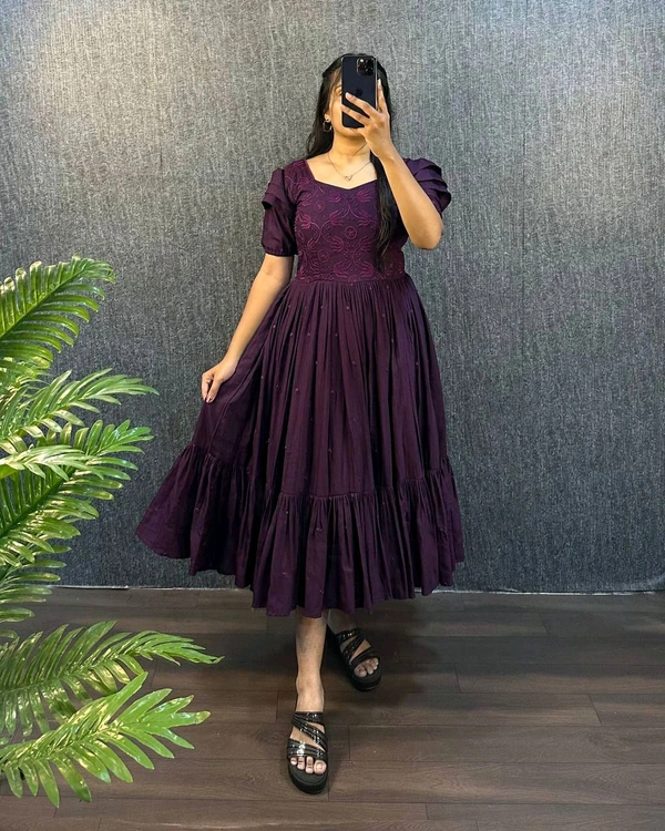Sundari Recreation Sai Pallavi  - Medium Red Violet, S-36