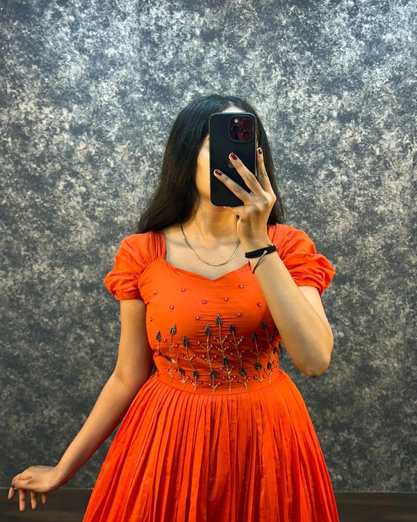 Usha Gown  - Cinnabar, S-36