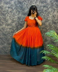 Usha Gown  - Cinnabar, L-40