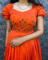 Usha Gown  - Cinnabar, XXL -44