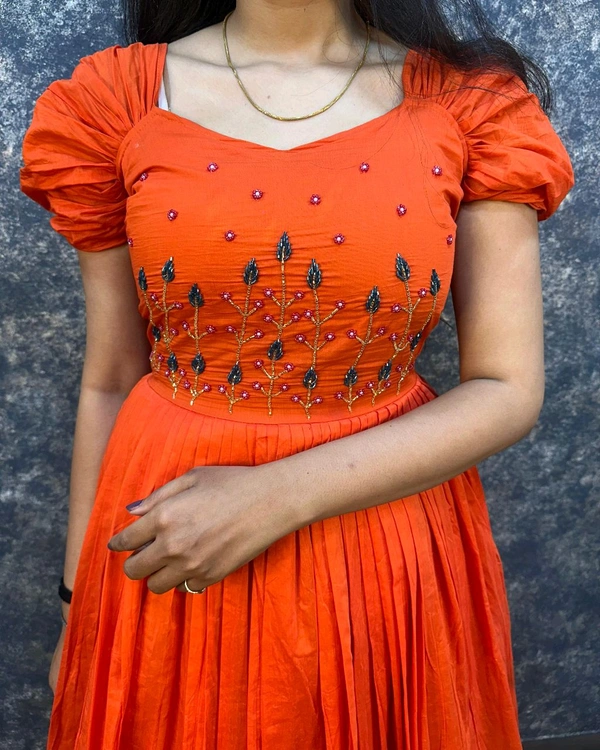 Usha Gown  - Cinnabar, XXL -44