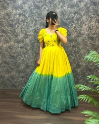 Usha Gown  - Yellow, XXXl -46