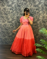 Usha Gown  - Wild Watermelon, S-36