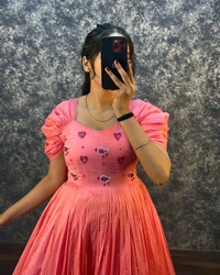 Usha Gown  - Wild Watermelon, M-38