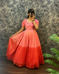 Usha Gown  - Wild Watermelon, M-38