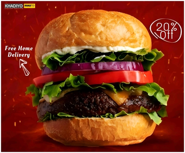 Big Bun Veg Tikka burger  - Extra Souce
