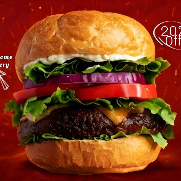 Big Bun Veg Tikka burger  - Veg Tikka