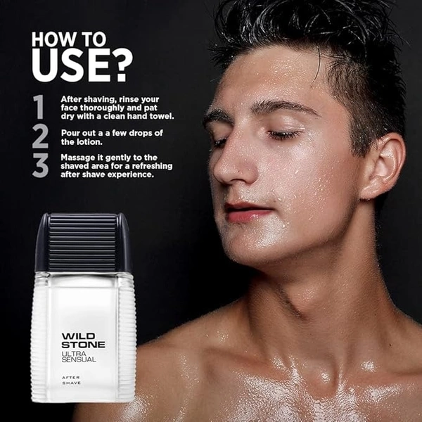 Wild Stone Ultra Sensual After Shave Lotion for Men - 50 ML