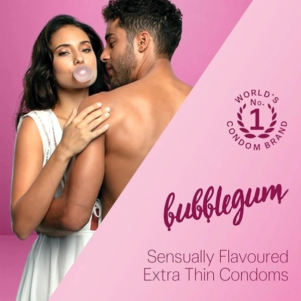Durex Bubblegum Flavored Condoms (3pcs) - 3 Pieces