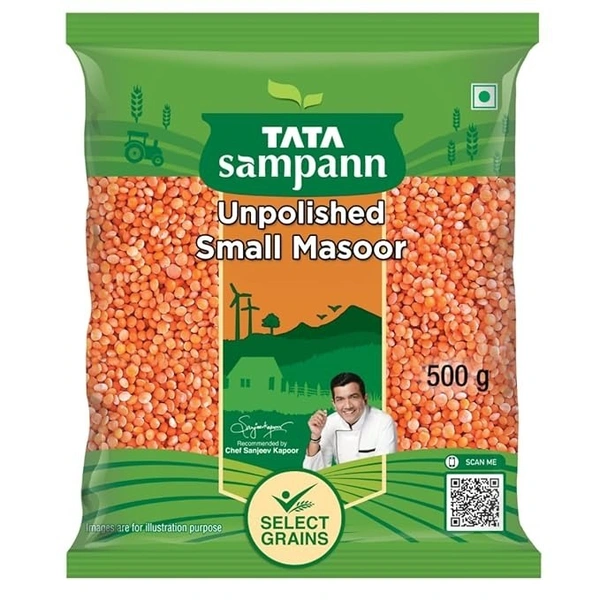 Tata Sampann Small Masoor Dal - 500 GM