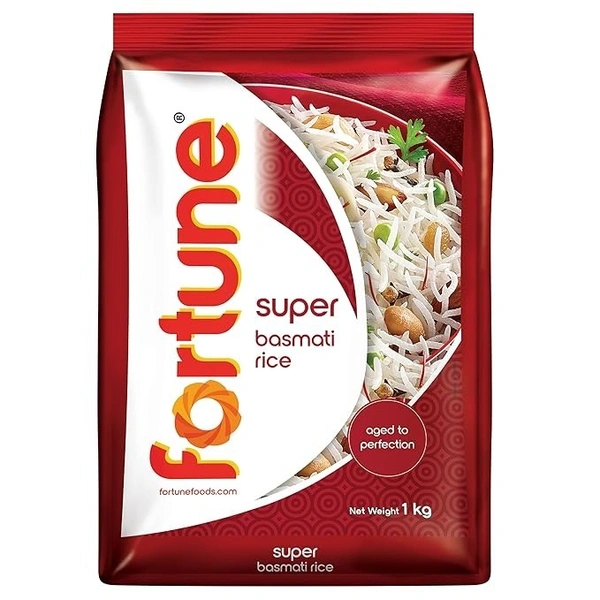 Fortune Super Basmati Rice Buy 1 Get 1 Free - 1 KG + 1 KG