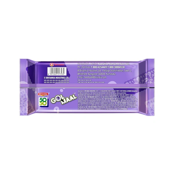 Britannia 50-50 Golmaal Biscuits 200 GM - 200 GM