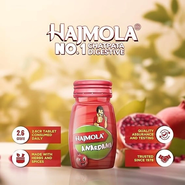 Hajmola Dabur Hajmola Tablet - Pack of 120 Tablets (Anardana) - 120 TAB