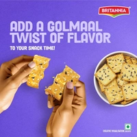 Britannia 50-50 Golmaal Biscuits 200 GM - 200 GM