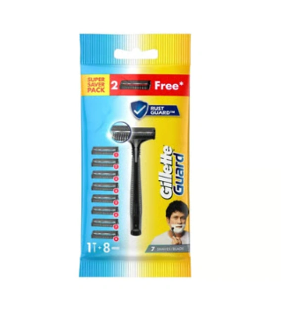 Gillette Guard Manual Shaving Men's Razor - with Blades