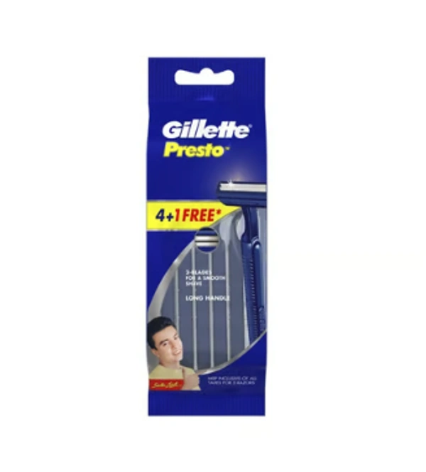 Gillette Presto Readyshaver Sata Sat Men's Razor - 5 pieces
