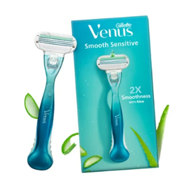 Gillette Venus Smooth Hair Removal Cartridge Women's Razor with Aloe Vera