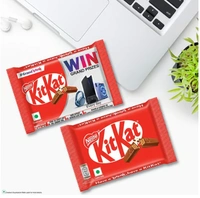 Nestle KitKat 4 Fingers Choco Coated Wafer Bar - Pack of 2 - Pack of 2 - 2 x 38.5 GM