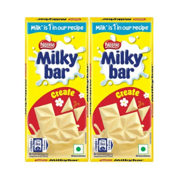 Nestle Milkybar Creamy Milky Treat - Pack of 2 - 2 x 42 GM