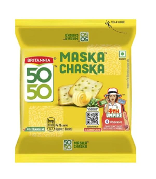 Britannia 50 50 Maska Chaska Biscuit - 105 GM