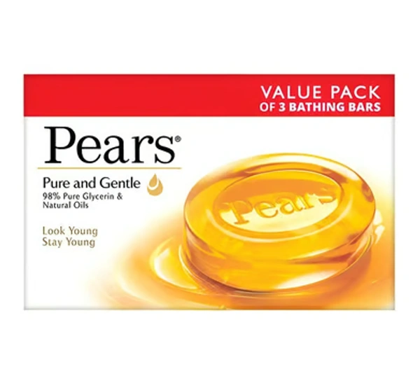 Pears Pure & Gentle Soap - 3 x 125 GM