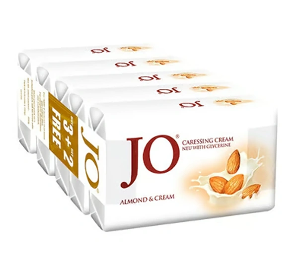 Jo Almond & Cream Caressing Soap - Buy 3 Get 2 Free - 5 x 100 GM