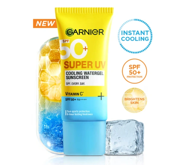 Garnier Super UV Cooling Water Gel Sunscreen SPF 50+ - 30 ML