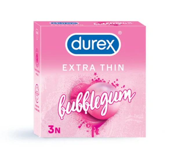 Durex Bubblegum Flavored Condoms (3pcs) - 3 Pieces