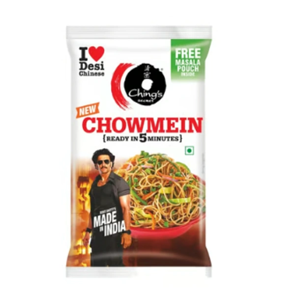 Ching's Secret Chowmein Noodles (with Free Masala Pouch) - 140 GM