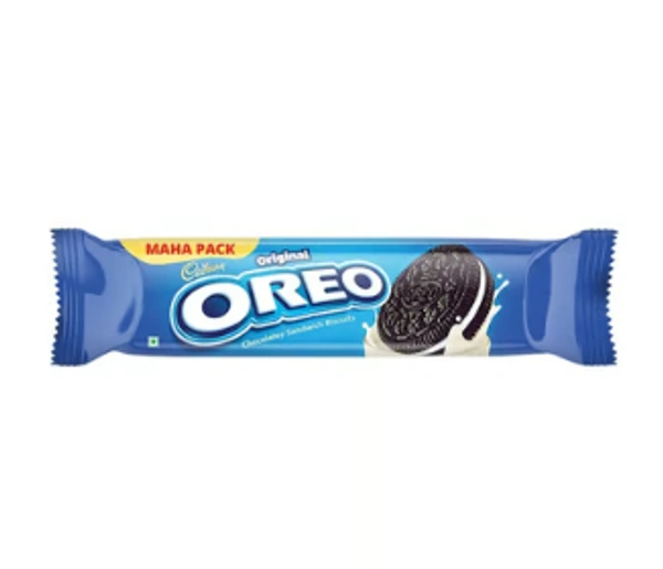 Cadbury Oreo Vanilla Flavour Sandwich Cream Biscuits - 125.25 GM