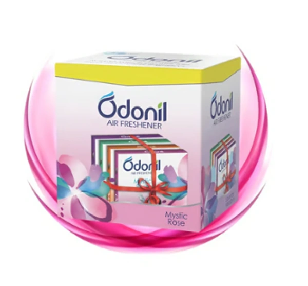Odonil Bathroom Air Freshener Blocks - Mixed Fragrances (4 x 48 g) - Pack of 4 - 4 x 48 GM