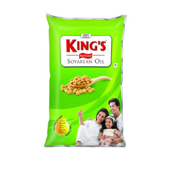 Fortune Kings Refine Soya Oil - 1 Lit Pouch - 790 GM