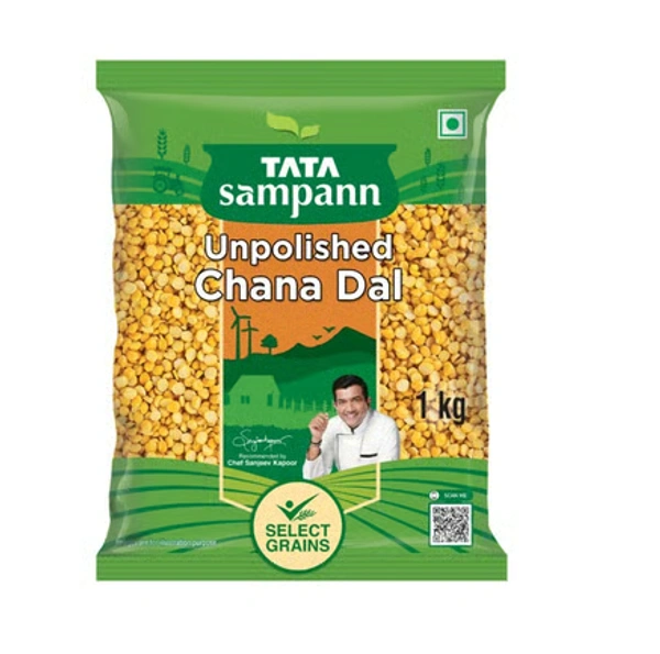 Tata Sampann Unpolished Chana Dal (Cholar Dal) - 500 GM