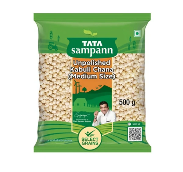 Tata Sampann Unpolished Kabuli Chana - 500 GM
