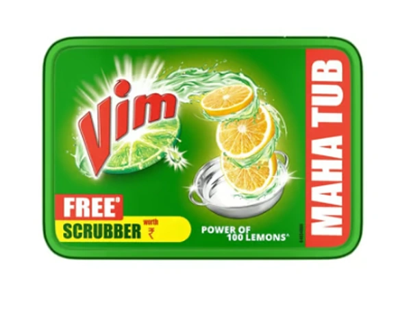 Vim Lemon Tub Dishwashing Tub (500 g) - 500 GM
