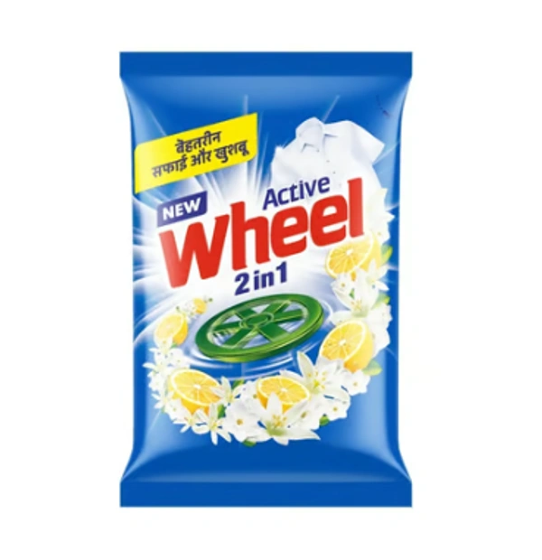 Wheel 2 in 1 Clean & Fresh Detergent Powder - 1 KG - 1 KG