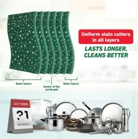 Scotch Brite Silver Sparks Scrub Pad - 3 Pieces