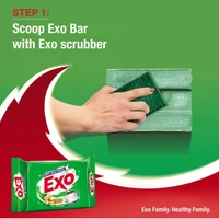 Exo Anti - Bacterial Dishwash Bar (Pack of 3) - 3 x 200 GM