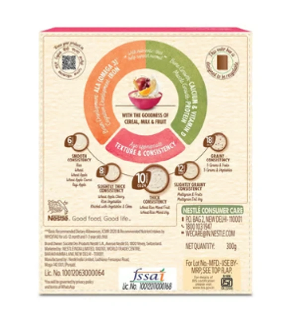 Cerelac  Nestle Cerelac Baby Cereal (No Refined Sugar, Wheat Rice Mixed Fruit) - 300 GM