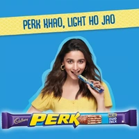 Cadbury Perk Plus Coated Wafer Chocolate Bar - Pack of 3 - 3 x 40 GM