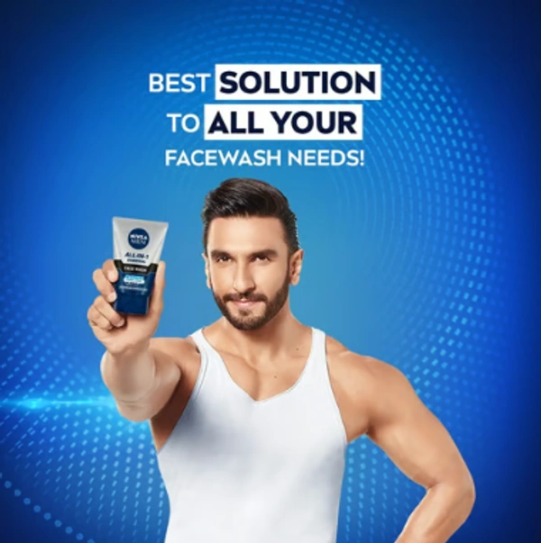 Nivea Men All-In-1 Charcoal Face Wash 100 g - 100 GM